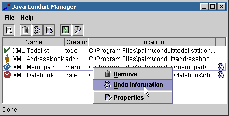 Java Conduit Manager